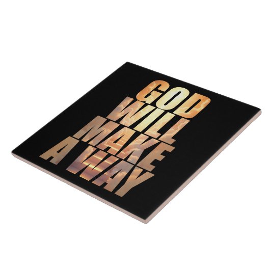 Gott wird einen Weg Christlichen Glaube schaffen Fliese (Seite)