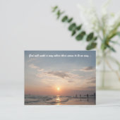 Gott wird einen Weg finden, wo es keinen Weg zu ge Postkarte (Stehend Vorderseite)