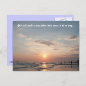 Gott wird einen Weg finden, wo es keinen Weg zu ge Postkarte (Vorne/Hinten)