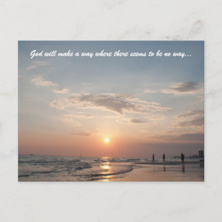 Gott wird einen Weg finden, wo es keinen Weg zu ge Postkarte