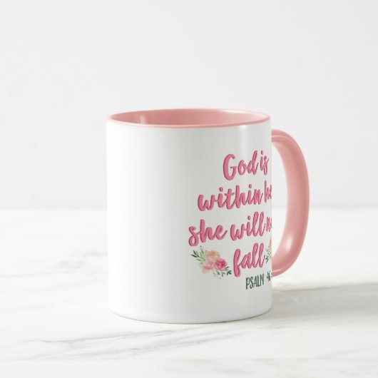 Gott wird in ihr nicht fallen // Bibelverse Tasse (VorderseiteRechts)
