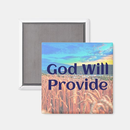 Gott wird Magneten bereitstellen Magnet (Vorderseite/Rückseite)