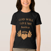 Gott wird mir Gerechtigkeit geben Tri-Blend Shirt (Vorderseite)