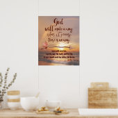 Gott wird mit der Schrift einen Weg machen Poster (Küche)