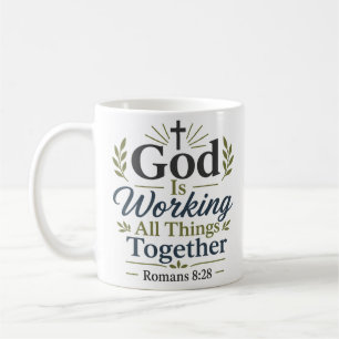 Gott wirkt alle Dinge zusammen Biblische Wahrheit Kaffeetasse