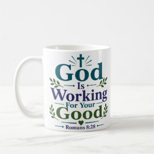 Gott wirkt zum Guten Motivationszitat Kaffeetasse