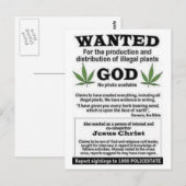 Gott wollte Poster Postkarte (Vorne/Hinten)