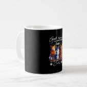 Gott wusste, dass mein He-a.rt Liebe brauchte, als Kaffeetasse (Vorderseite Links)