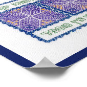 "Gott zählt die Sterne" (Psalm 147:4-5) Poster (Ecke)