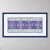 "Gott zählt die Sterne" (Psalm 147:4-5) Poster (Vorne)