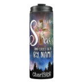 Gott zählt Sterne nach Namen Thermosbecher (Vorderseite)