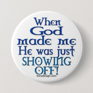 Gott zeigte Sprichwort ab Button