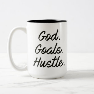 Gott. Ziele. Hustle. Kaffeetasse