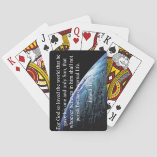 Gott-Zitate: John-3:16 -- "Gott liebte die Welt " Spielkarten