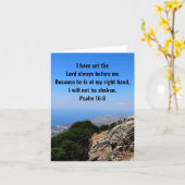 Gott zu meiner rechten Hand ist unerschütterlicher Karte (Gelbe Blume)