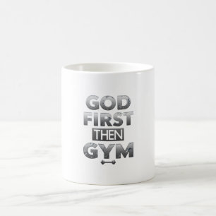 Gott zuerst, dann Gym Tasse – Christliche Workout 