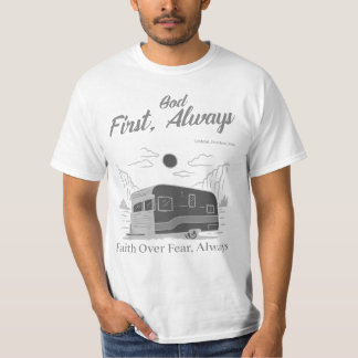 Gott zuerst immer, Glaube über Angst T-Shirt