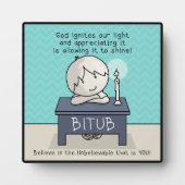 Gott zündet unser Licht Fotoplatte (Vorderseite)