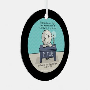 Gott zündet unser Licht Ornament Aus Metall