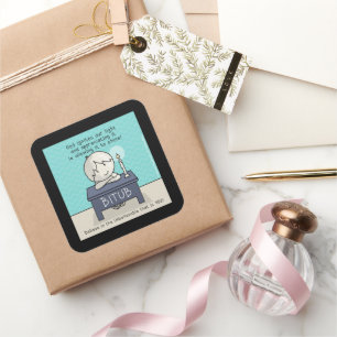 Gott zündet unser Licht Quadratischer Aufkleber