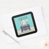 Gott zündet unser Licht Quadratischer Aufkleber (Umschlag)