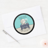 Gott zündet unser Licht Runder Aufkleber (Umschlag)