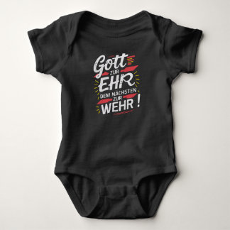 Gott zur Ehr dem Nächsten zur Wehr - Feuerwehr Baby Strampler