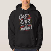 Gott zur Ehr dem Nächsten zur Wehr - Feuerwehr Hoodie (Vorderseite)
