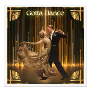 Gotta Dance - Vintager Ballroom Art Deco Poster