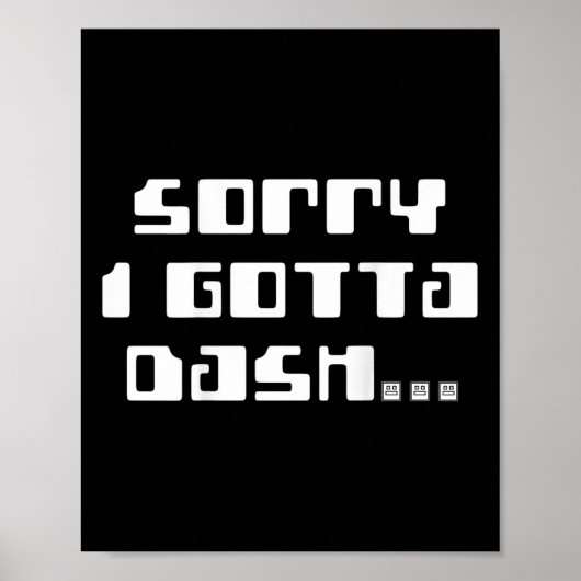 Gotta Dash Video Game Geometry Video Gamer Back Pr Poster (Vorne)