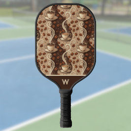 Gotta Have Coffee Vintage Look Cafe Pattern Pickleball Schläger