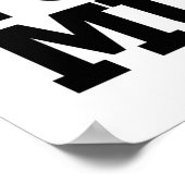 Gotta Hustle für diesen Muskel schwarz Poster (Ecke)