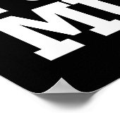 Gotta Hustle für diesen Muskel weiß Poster (Ecke)