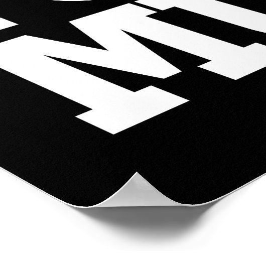 Gotta Hustle für diesen Muskel weiß Poster (Ecke)