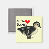 Gotta Liebe Duckies Magnet (Vorderseite/Rückseite)