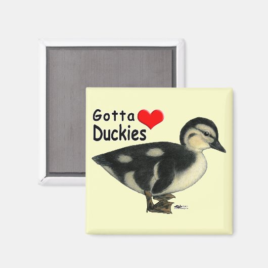 Gotta Liebe Duckies Magnet (Vorderseite/Rückseite)