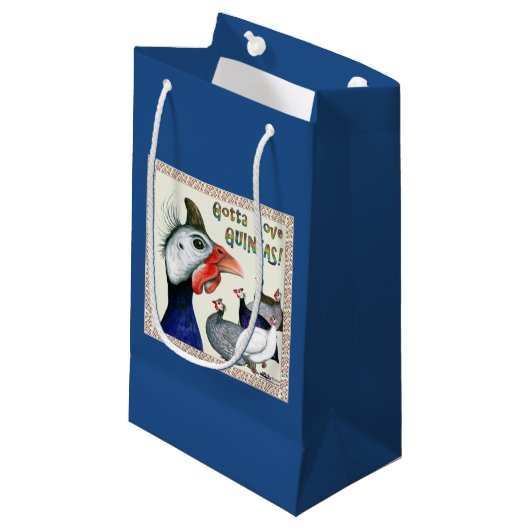Gotta Liebe Guinea! Kleine Geschenktüte (Vorderseite Schrägansicht)