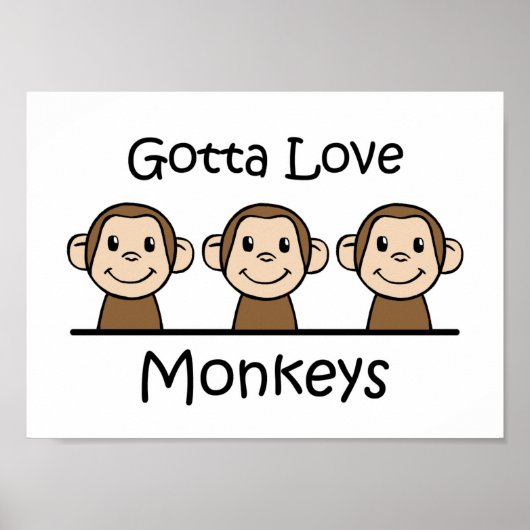 Gotta Liebe Monkeys Poster (Vorne)