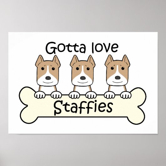 Gotta Liebe Staffy Poster (Vorne)