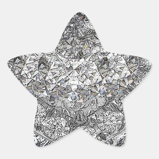 Gotta Lotta Diamonds Hintergrund Stern-Aufkleber (Vorderseite)