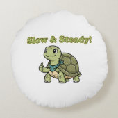 Gotta Run! / Got To Go Slow Hybrid Double Sided Rundes Kissen (Rückseite)