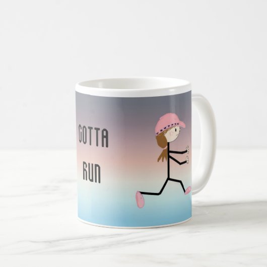 Gotta Run Kaffeetasse (VorderseiteRechts)