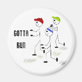 Gotta Run Motivierend Design Magnet (Vorne)