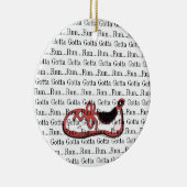 Gotta Run Red Runner Keramik Ornament (Rechts)