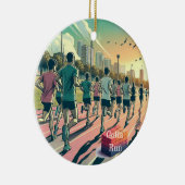 Gotta Run Running Club Pop Art Keramik Ornament (Rechts)