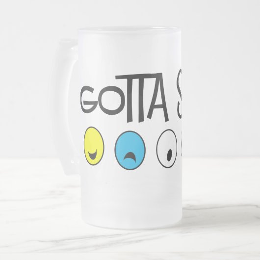 gottasing6 mattglas bierglas (Vorderseite Links)