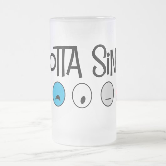 gottasing6 mattglas bierglas (Mittel)