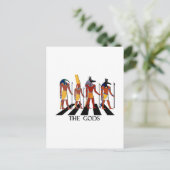 Götter der Abbey Road Postkarte (Stehend Vorderseite)