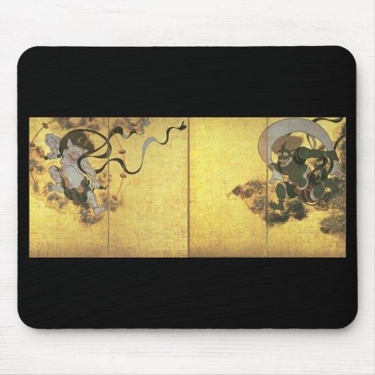 Götter des Winds und des Donners, C. 1600's Japan Mousepad (Vorne)