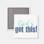 Götter got blau magnet (Vorderseite/Rückseite)